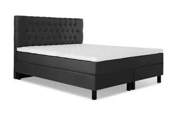 Lucky Komplett Sängpaket 160x200 Skum Diamant - Svart/Grå - Products - Möbler - Säng - Kontinentalsäng