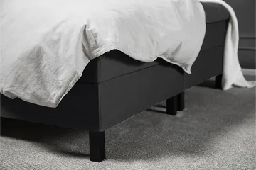 Lucky Komplett Sängpaket 160x200 Skum Slät - Nackkudde Stor Svart/Grå - Products - Möbler - Säng - Kontinentalsäng
