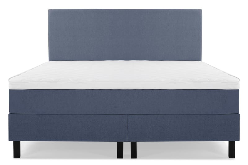 Lucky Komplett Sängpaket 160x200 Skum Slät Sänggavel, Mörkblå