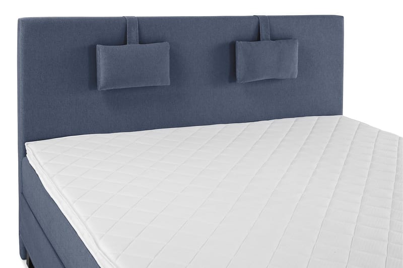 Lucky Komplett Sängpaket 160x200 Skum Slät Sänggavel - Nackkudde Liten Mörkblå - Products - Möbler - Säng - Kontinentalsäng