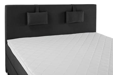 Lucky Komplett Sängpaket 160x200 Skum Slät Sänggavel - Nackkudde Liten Svart/Grå - Products - Möbler - Säng - Kontinentalsäng