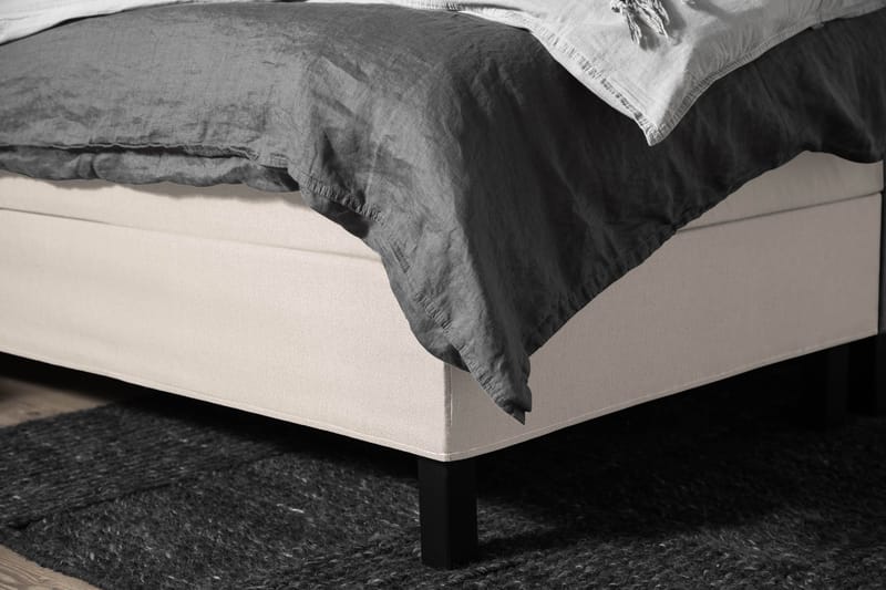 Lucky Komplett Sängpaket 160x200 Skum Slät Sänggavel - Nackkudde Stor Beige - Products - Möbler - Säng - Kontinentalsäng