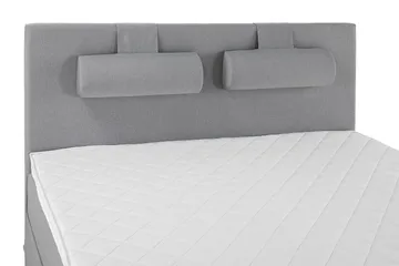 Lucky Komplett Sängpaket 160x200 Skum Slät Sänggavel - Nackkudde Stor Mellangrå - Products - Möbler - Säng - Kontinentalsäng
