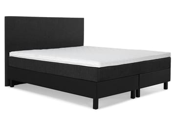 Lucky Komplett Sängpaket 160x200 Skum Slät - Svart/Grå/PU - Products - Möbler - Säng - Kontinentalsäng