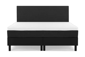 Lucky Komplett Sängpaket 160x200 Skum Slät - Svart/Grå/PU - Products - Möbler - Säng - Kontinentalsäng