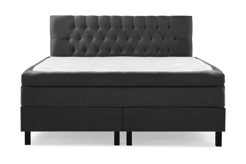 Lucky Komplett Sängpaket 160x200 Polyeter Diamant - Svart/Grå - Products - Möbler - Säng - Kontinentalsäng