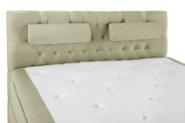 Lucky Komplett Sängpaket 160x200 Polyeter Diamant Sänggavel - Nackkudde Stor Grön - Products - Möbler - Säng - Kontinentalsäng