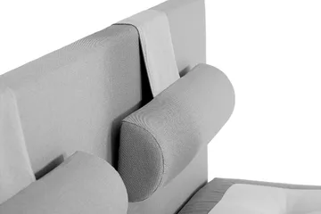 Lucky Komplett Sängpaket 160x200 Polyeter Slät Sänggavel - Nackkudde Stor Mellangrå - Products - Möbler - Säng - Kontinentalsäng
