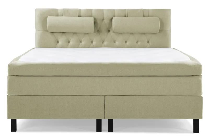 Lucky Komplett Sängpaket 160x200 Polyeter Diamant Sänggavel - Nackkudde Stor Grön - Products - Möbler - Säng - Kontinentalsäng