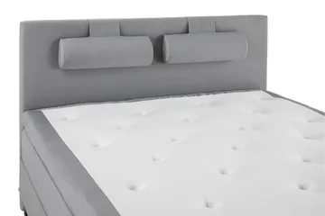 Lucky Komplett Sängpaket 160x200 Polyeter Slät Sänggavel - Nackkudde Stor Mellangrå - Products - Möbler - Säng - Kontinentalsäng
