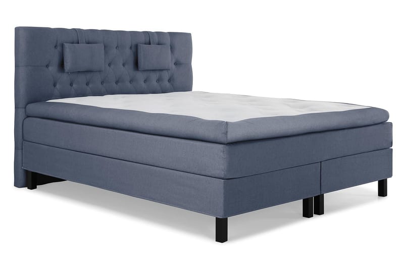 Lucky Komplett Sängpaket 160x200 Polyeter Diamant - Nackkudde Liten Mörkblå - Products - Möbler - Säng - Kontinentalsäng