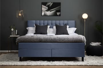Lucky Komplett Sängpaket 160x200 Polyeter Diamant - Mörkblå - Products - Möbler - Säng - Kontinentalsäng
