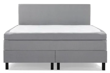 Lucky Komplett Sängpaket 160x200 Polyeter Slät Sänggavel - Mellangrå - Products - Möbler - Säng - Kontinentalsäng