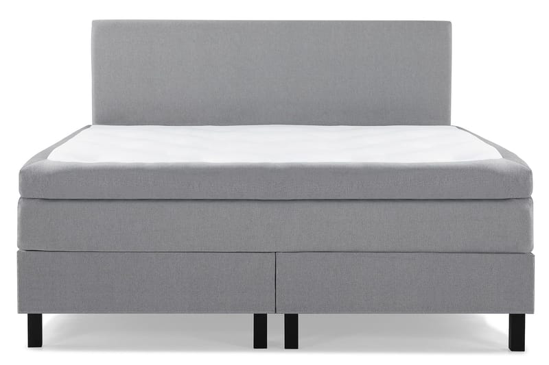 Lucky Komplett Sängpaket 160x200 Polyeter Slät Sänggavel - Mellangrå - Products - Möbler - Säng - Kontinentalsäng
