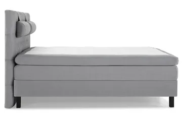 Lucky Komplett Sängpaket 160x200 Polyeter Diamant Sänggavel - Nackkudde Stor Mellangrå - Products - Möbler - Säng - Kontinentalsäng