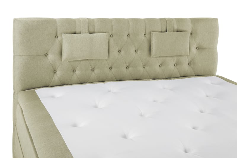 Lucky Komplett Sängpaket 180x200 Latex Diamant Sänggavel - Nackkudde Liten Grön - Products - Möbler - Säng - Kontinentalsäng