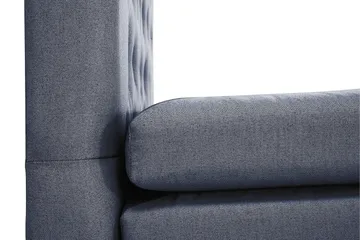 Lucky Komplett Sängpaket 180x200 Latex Diamant Sänggavel - Nackkudde Stor Mörkblå - Products - Möbler - Säng - Kontinentalsäng