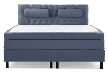 Lucky Komplett Sängpaket 180x200 Latex Diamant Sänggavel - Nackkudde Stor Mörkblå - Products - Möbler - Säng - Kontinentalsäng