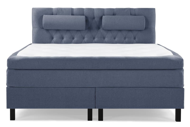 Lucky Komplett Sängpaket 180x200 Latex Diamant Sänggavel - Nackkudde Stor Mörkblå - Products - Möbler - Säng - Kontinentalsäng
