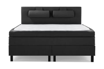 Lucky Komplett Sängpaket 180x200 Latex Slät Sänggavel - Nackkudde Stor Svart/Grå - Products - Möbler - Säng - Kontinentalsäng