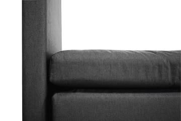 Lucky Komplett Sängpaket 180x200 Latex Slät Sänggavel - Nackkudde Stor Svart/Grå - Products - Möbler - Säng - Kontinentalsäng