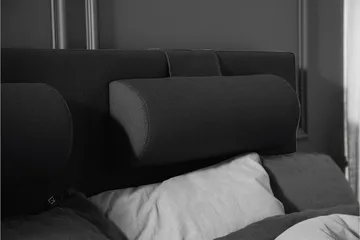 Lucky Komplett Sängpaket 180x200 Latex Slät Sänggavel - Svart/Grå - Products - Möbler - Säng - Kontinentalsäng