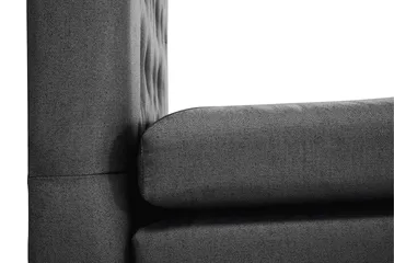 Lucky Komplett Sängpaket 180x200 Memory Diamant Sänggavel - Nackkudde Liten Svart/Grå - Products - Möbler - Säng - Kontinentalsäng