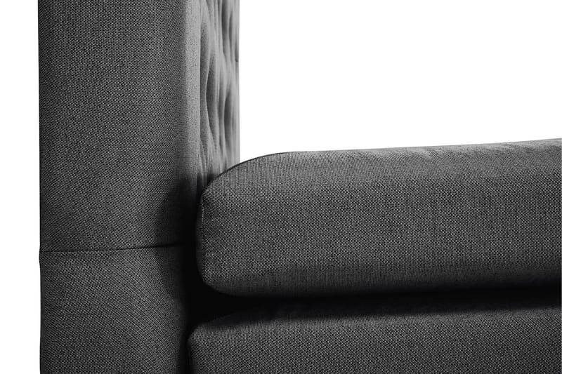 Lucky Komplett Sängpaket 180x200 Memory Diamant Sänggavel - Nackkudde Liten Svart/Grå - Products - Möbler - Säng - Kontinentalsäng