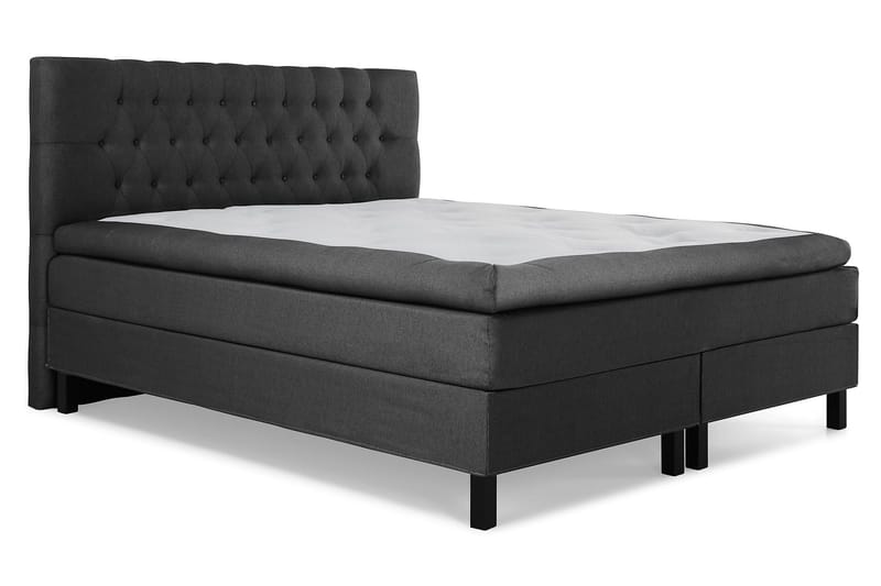 Lucky Komplett Sängpaket 180x200 Memory Diamant - Svart/Grå - Products - Möbler - Säng - Kontinentalsäng