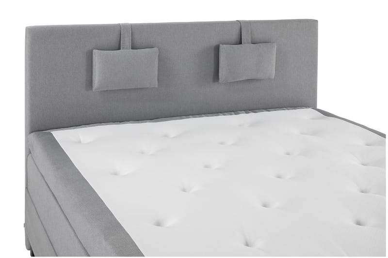 Lucky Komplett Sängpaket 180x200 Memory Slät - Nackkudde Liten Mellangrå - Products - Möbler - Säng - Kontinentalsäng
