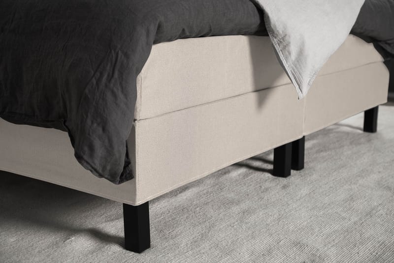 Lucky Komplett Sängpaket 180x200 Memory Slät Sänggavel - Nackkudde Stor Beige - Products - Möbler - Säng - Kontinentalsäng
