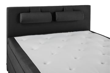 Lucky Komplett Sängpaket 180x200 Memory Slät Sänggavel - Nackkudde Stor Svart/Grå - Products - Möbler - Säng - Kontinentalsäng
