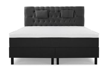 Lucky Komplett Sängpaket 180x200 Skum Diamant - Nackkudde Liten Svart/Grå - Products - Möbler - Säng - Kontinentalsäng