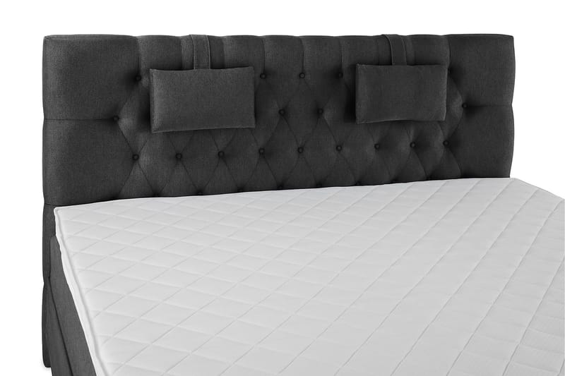 Lucky Komplett Sängpaket 180x200 Skum Diamant - Nackkudde Liten Svart/Grå - Products - Möbler - Säng - Kontinentalsäng