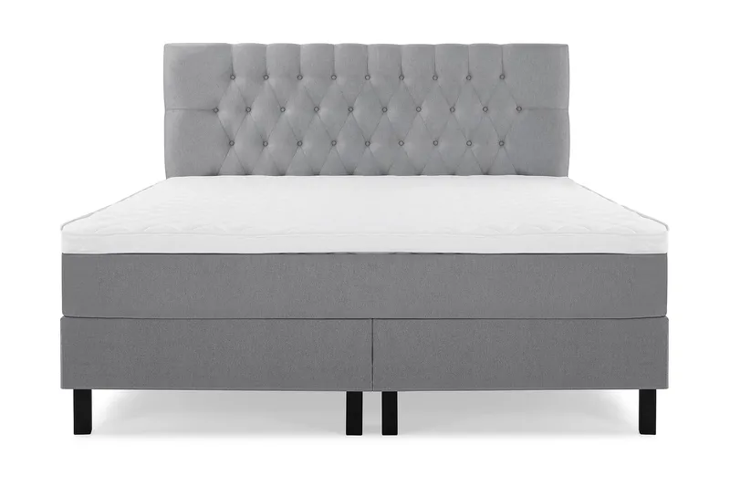 Lucky Komplett Sängpaket 180x200 Skum Diamant Sänggavel - Mellangrå - Products - Möbler - Säng - Kontinentalsäng