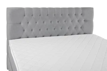 Lucky Komplett Sängpaket 180x200 Skum Diamant Sänggavel - Mellangrå - Products - Möbler - Säng - Kontinentalsäng