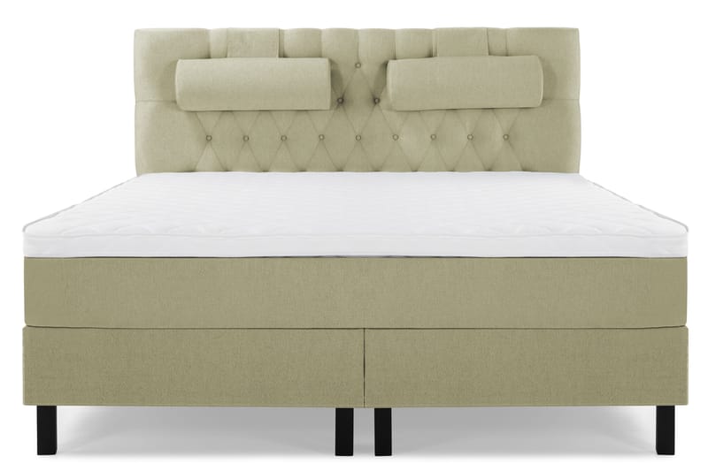 Lucky Komplett Sängpaket 180x200 Skum Diamant Sänggavel - Nackkudde Stor Grön - Products - Möbler - Säng - Kontinentalsäng