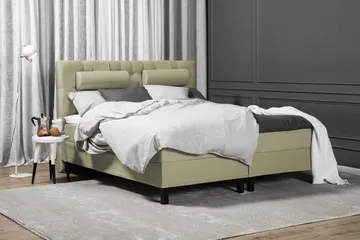 Lucky Komplett Sängpaket 180x200 Skum Diamant Sänggavel - Nackkudde Stor Grön - Products - Möbler - Säng - Kontinentalsäng