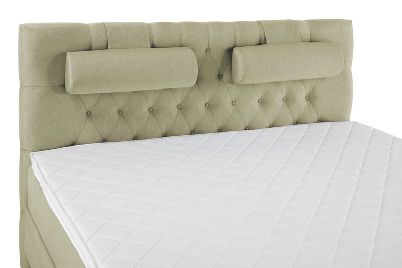 Lucky Komplett Sängpaket 180x200 Skum Diamant Sänggavel - Nackkudde Stor Grön - Products - Möbler - Säng - Kontinentalsäng