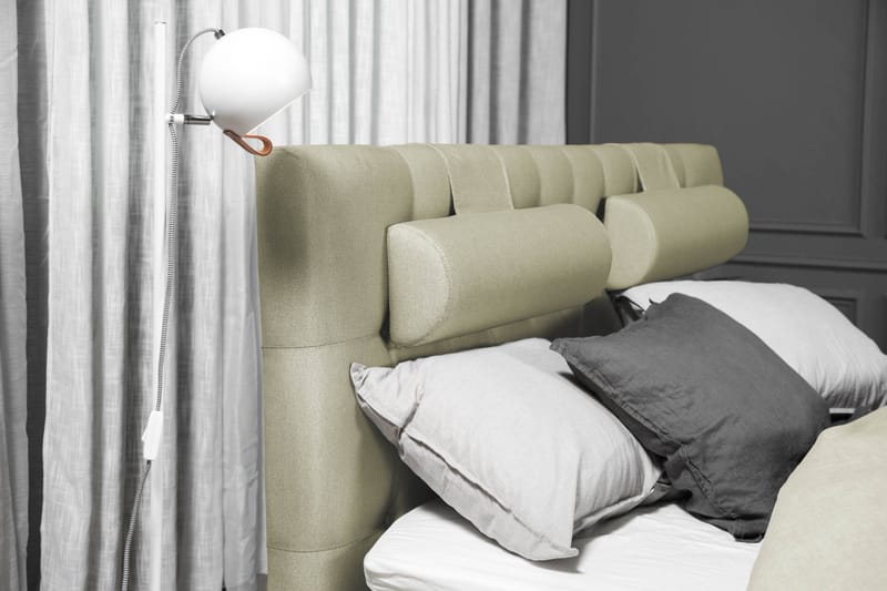 Lucky Komplett Sängpaket 180x200 Skum Diamant Sänggavel - Nackkudde Stor Grön - Products - Möbler - Säng - Kontinentalsäng