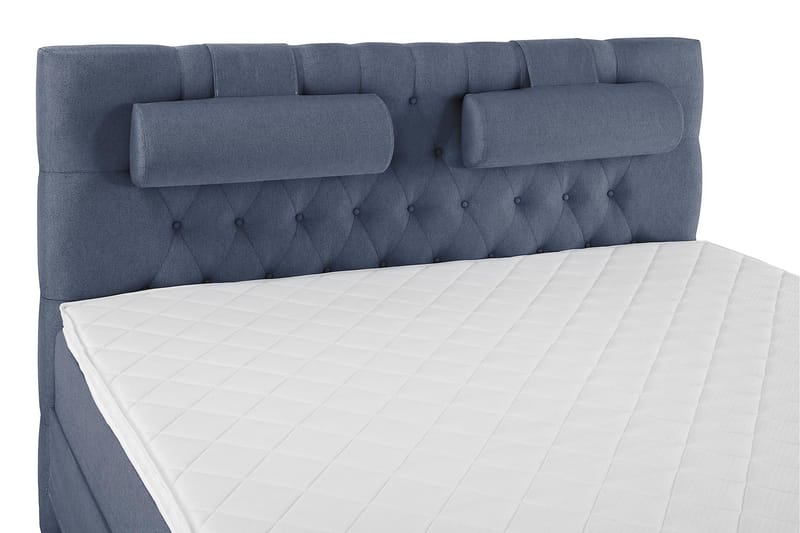 Lucky Komplett Sängpaket 180x200 Skum Diamant Sänggavel - Nackkudde Stor Mörkblå - Products - Möbler - Säng - Kontinentalsäng