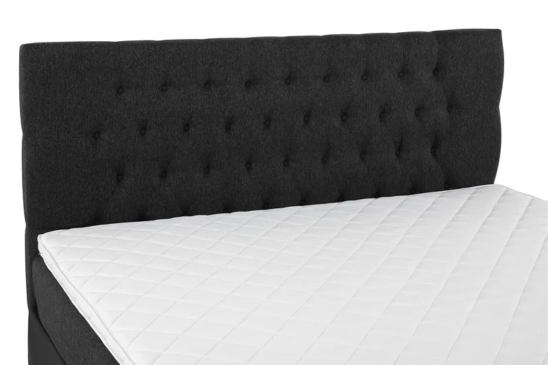 Lucky Komplett Sängpaket 180x200 Skum Diamant - Svart/Grå/PU - Products - Möbler - Säng - Kontinentalsäng