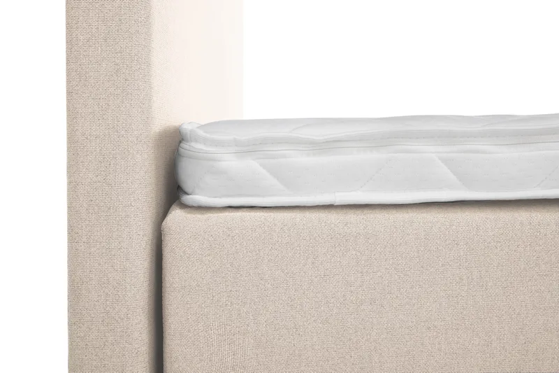 Lucky Komplett Sängpaket 180x200 Skum Slät Sänggavel - Beige - Products - Möbler - Säng - Kontinentalsäng