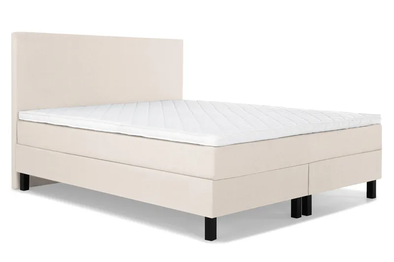 Lucky Komplett Sängpaket 180x200 Skum Slät Sänggavel - Beige - Products - Möbler - Säng - Kontinentalsäng