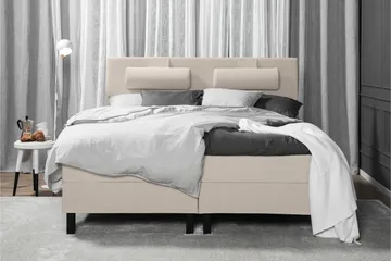 Lucky Komplett Sängpaket 180x200 Skum Slät Sänggavel - Beige - Products - Möbler - Säng - Kontinentalsäng