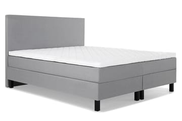 Lucky Komplett Sängpaket 180x200 Skum Slät Sänggavel - Mellangrå - Products - Möbler - Säng - Kontinentalsäng