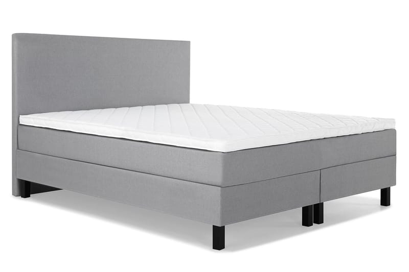 Lucky Komplett Sängpaket 180x200 Skum Slät Sänggavel - Mellangrå - Products - Möbler - Säng - Kontinentalsäng