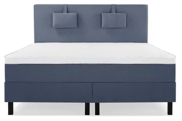 Lucky Komplett Sängpaket 180x200 Skum Slät Sänggavel - Nackkudde Liten Mörkblå - Products - Möbler - Säng - Kontinentalsäng