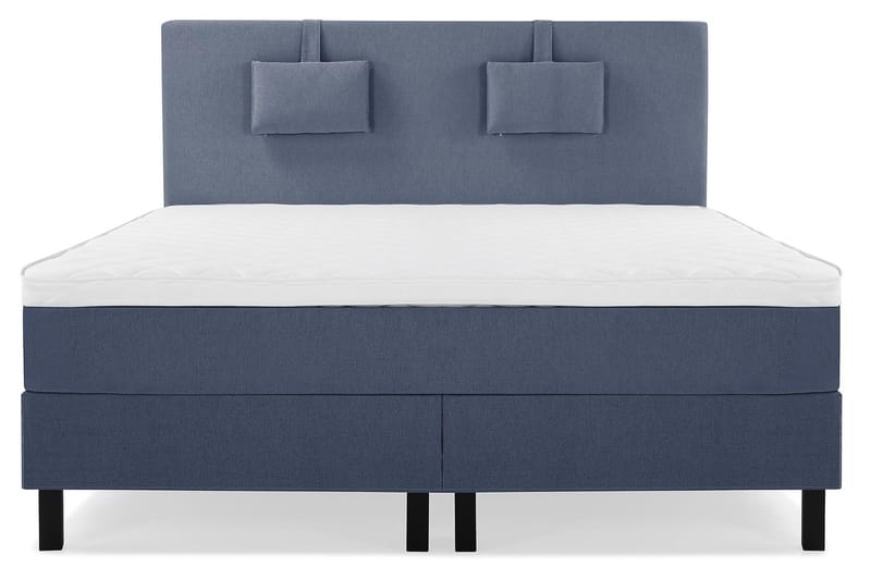 Lucky Komplett Sängpaket 180x200 Skum Slät Sänggavel - Nackkudde Liten Mörkblå - Products - Möbler - Säng - Kontinentalsäng