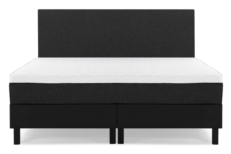 Lucky Komplett Sängpaket 180x200 Skum Slät - Svart/Grå/PU - Products - Möbler - Säng - Kontinentalsäng